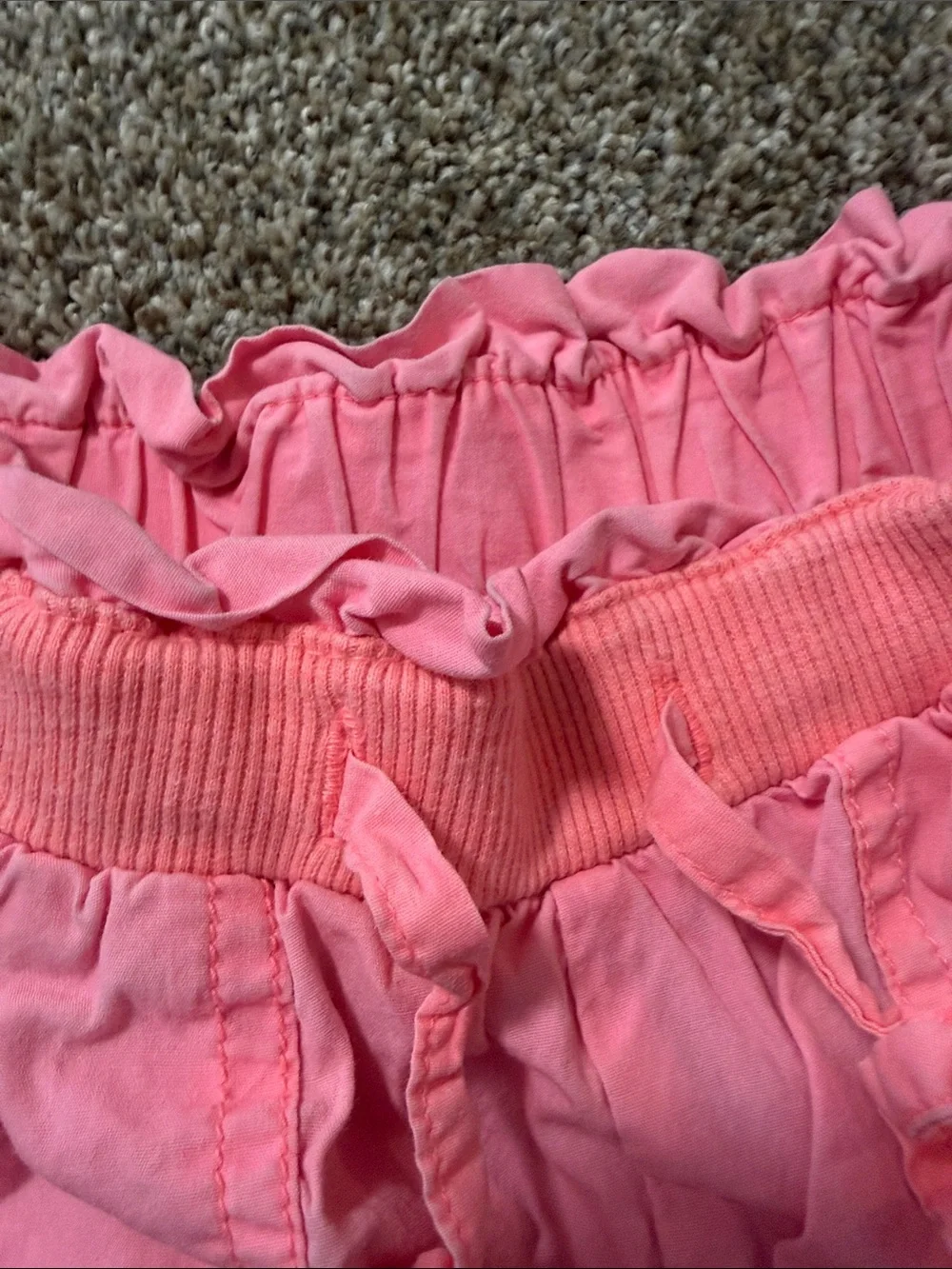GAP Pink Paperbag-Waist Girls' Shorts with Front Pockets